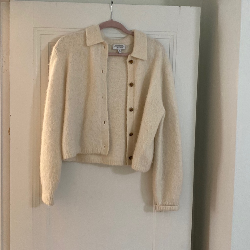 & other stories alpaca blend cardigan size medium